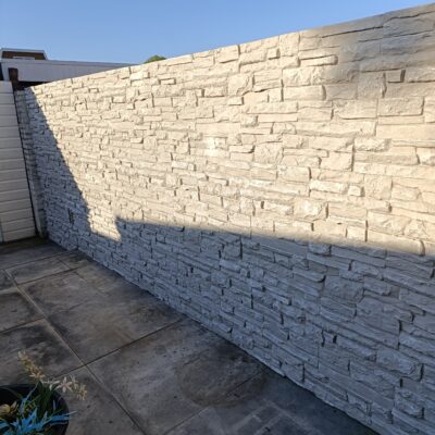 Zaun mit Colorado hellgrau