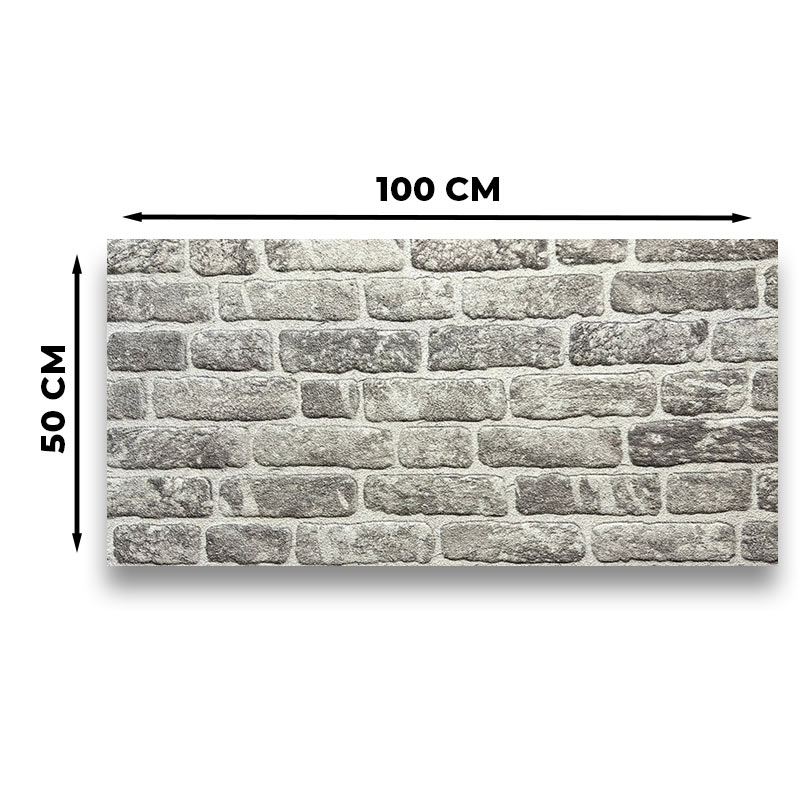 Panneau mural 3D-gris