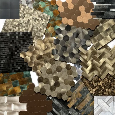 Carrelage mural paquet d'échantillons 5-choix