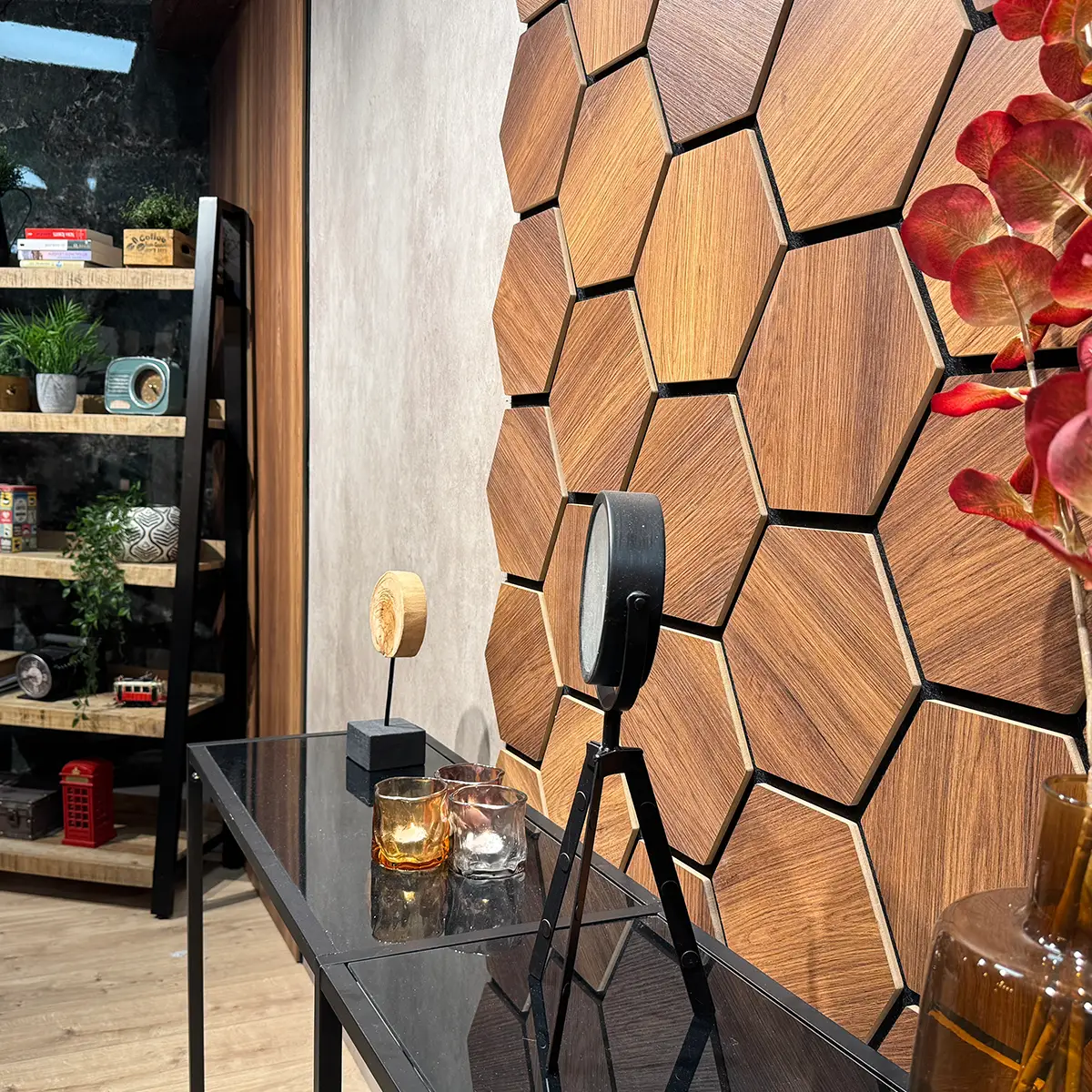 HexagonEiken_03 Donker Hexagon Eiken Koffiehoek