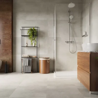 Concrete Dust - SPC Vinyl Vloer badkamer