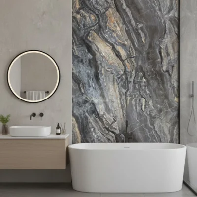 PVC Wandpanelen Marmerlook Onyx badkamer