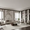 Arabescato dans le salon