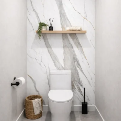 Toilet marmerlook PVC panelen Perla