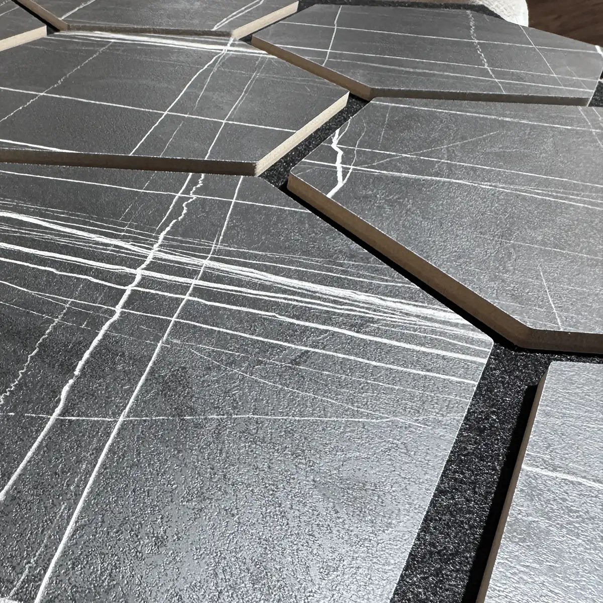 MDFHexagonZwartEiken03 Hexagon Zwart Eiken