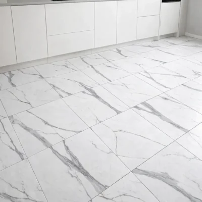 Marble White - SPC Vinyl Vloer keuken