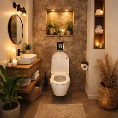 Mocca mat wandpanelen spc toilet