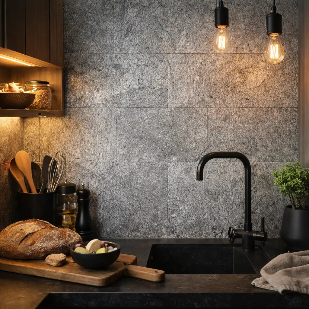 Silver shine natuursteen zelfklevende wandplaten keuken, Silver shine natuursteen zelfklevende wandplaten keuken,