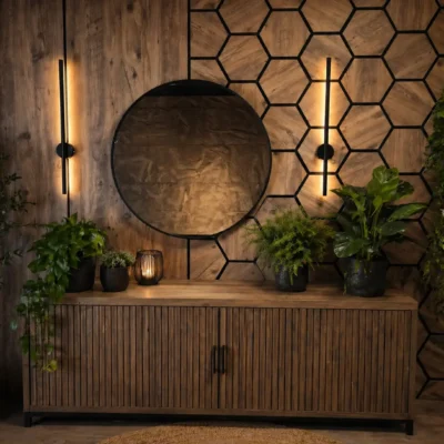 Deco paneel hexagon wandpanelen kantoor