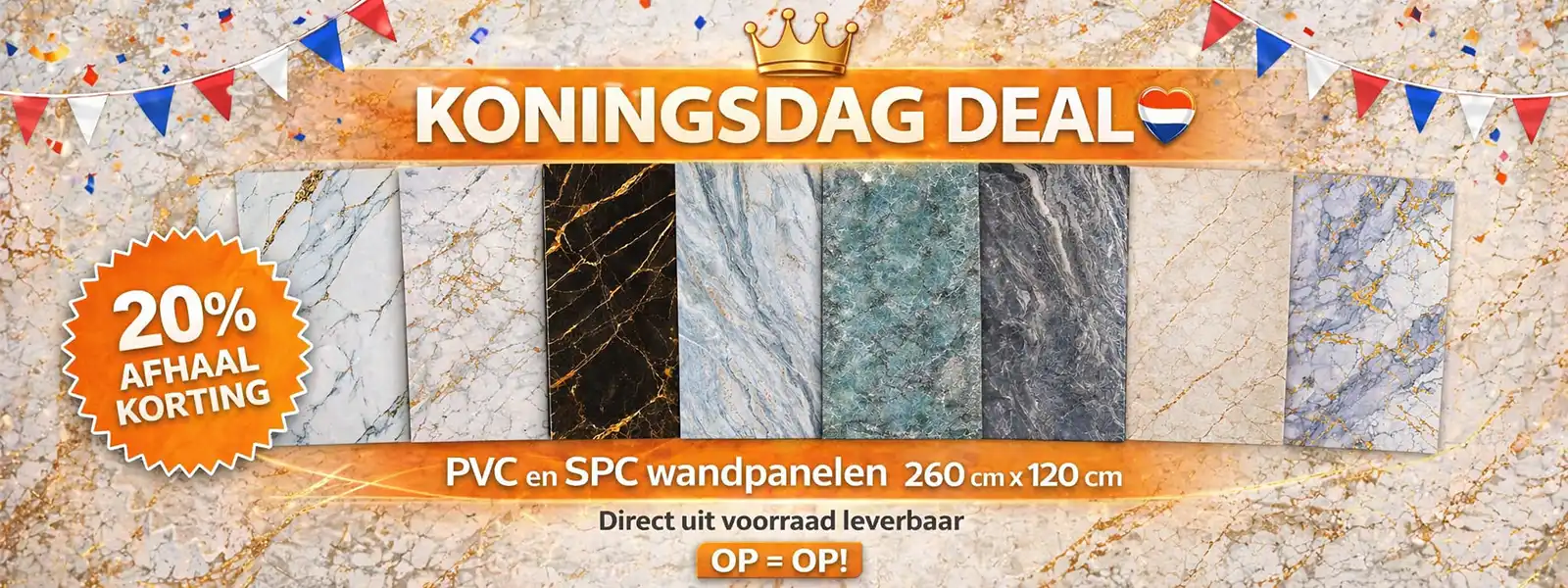 Koningsdag 2026 Korting Aydo Deco Wandpanelen