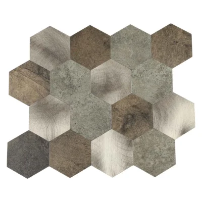 Mozaiek Tegels Zelfklevende Hexagon Koper Xl 2