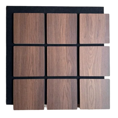 Akoestische Wandpanelen Vierkant Donker Eiken 60×60 cm