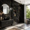 PVC zwart goud wandplaat badkamer